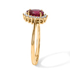 D'Joy - African Ruby & White Zircon Ring in Yellow Gold Plated Sterling Silver 1.80 Ct._8683590_3