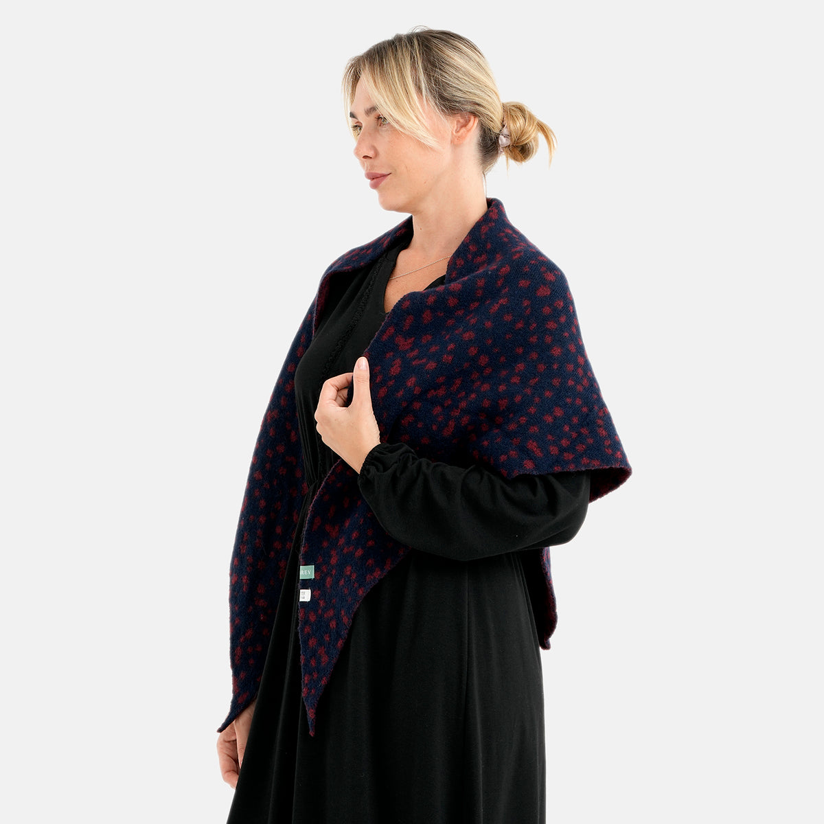 Patterned Scarf (Size - One Size) - Dark Red 8683705 1