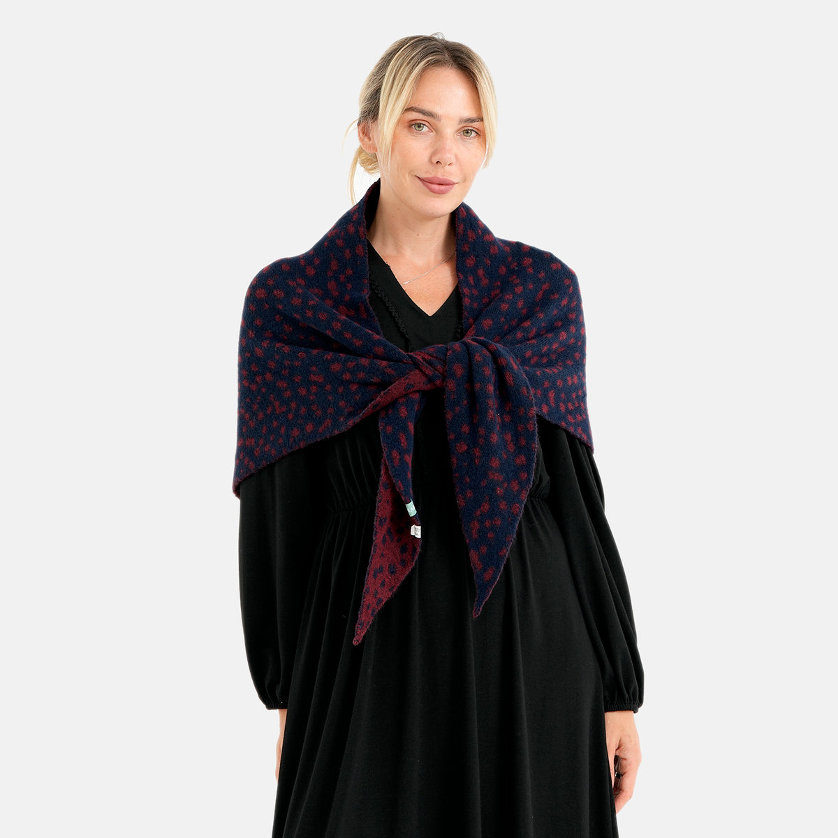 Patterned Scarf (Size - One Size) - Dark Red 8683705 2