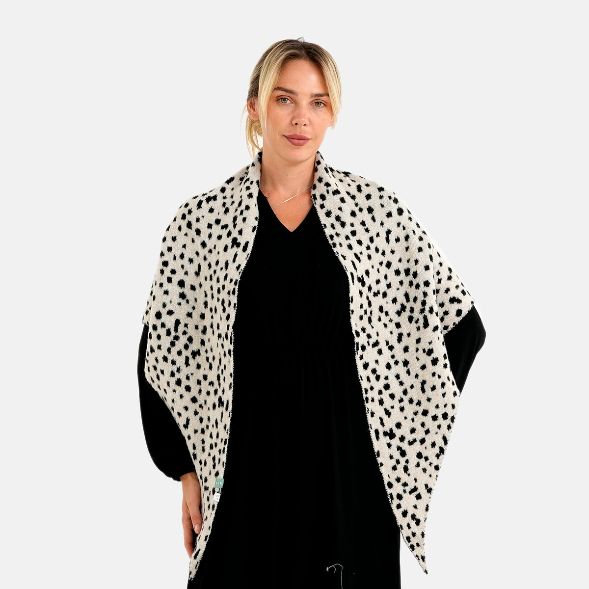 Patterned Scarf (Size - One Size) - Black White 8683706 0