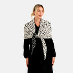 Patterned Scarf (Size - One Size) - Black White_8683706_1