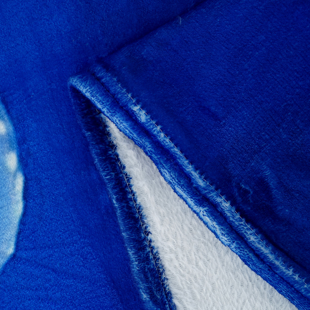 LIVMORE Patterned Blanket (Size 200x1 cm) - Blue 8683713 3