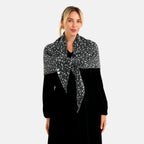 Patterned Scarf (Size - One Size) - Dark Grey_8683717_2