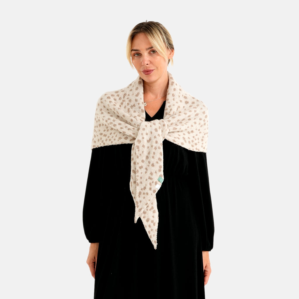 Patterned Scarf (Size - One Size) - Beige_8683718_3