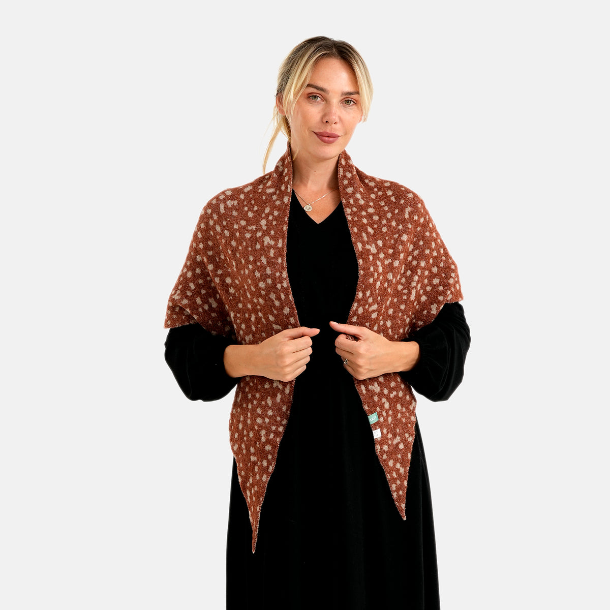 Patterned Scarf (Size - One Size) - Dark Chocolate 8683720 0