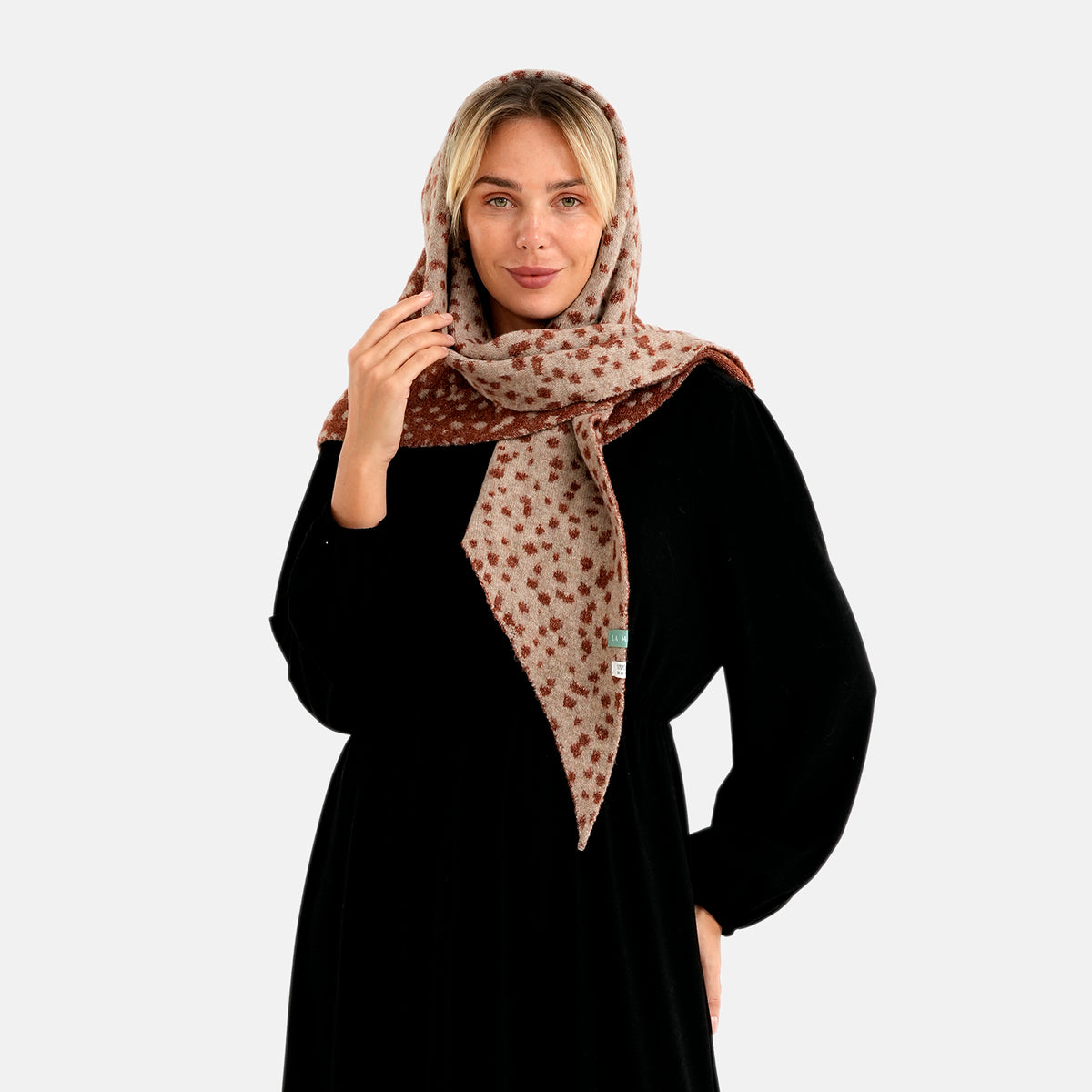 Patterned Scarf (Size - One Size) - Dark Chocolate 8683720 3