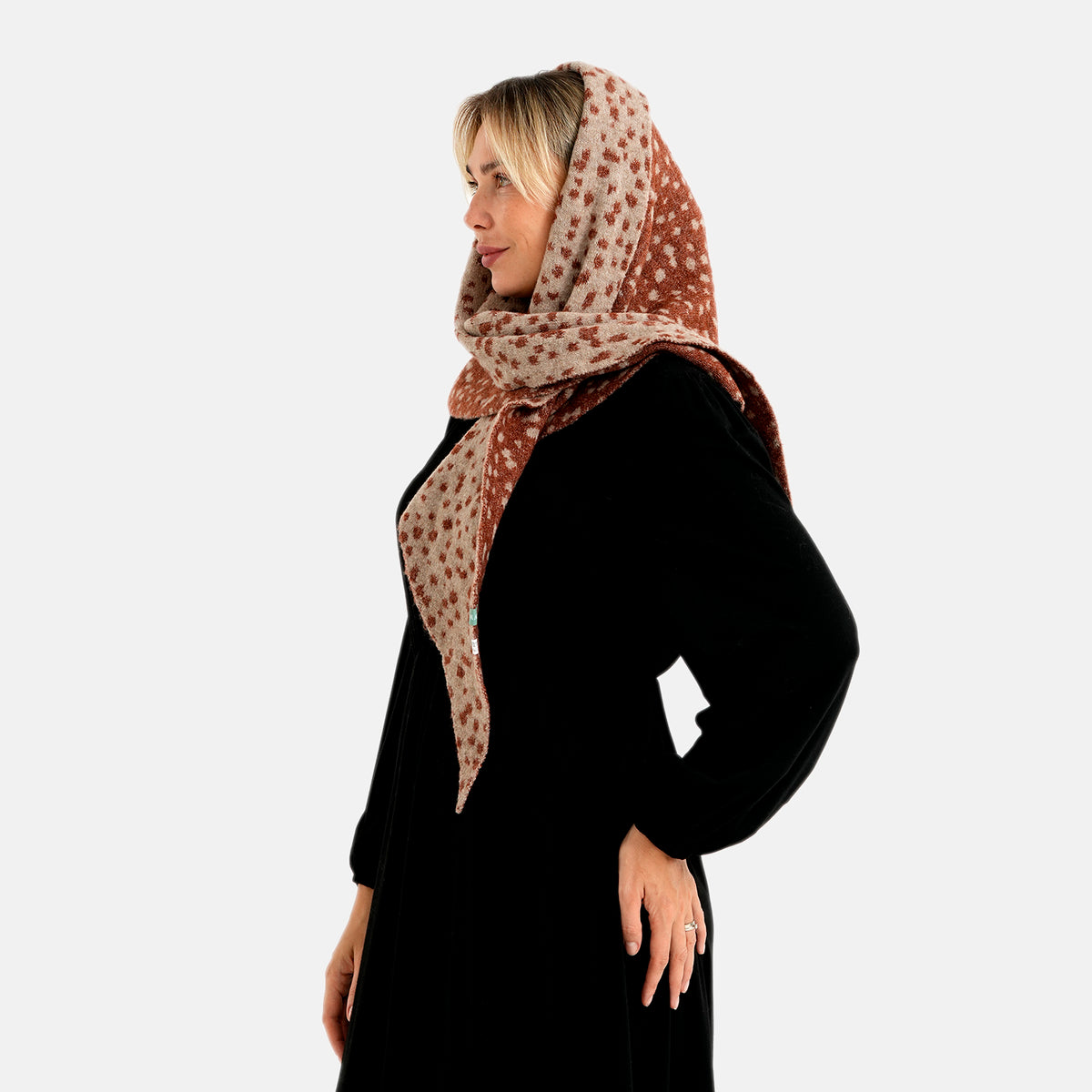 Patterned Scarf (Size - One Size) - Dark Chocolate 8683720 4