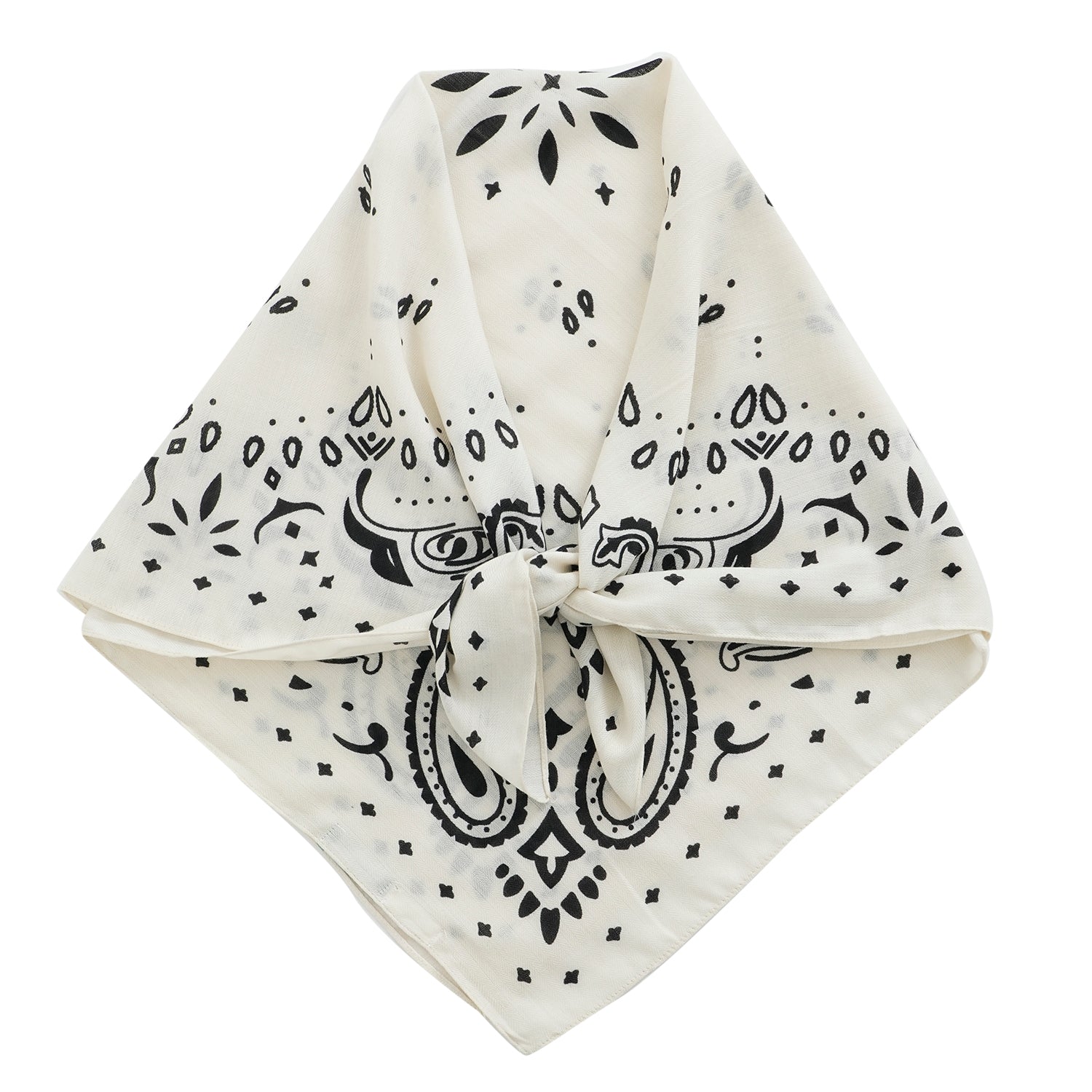 La Marey Printed Square Scarf (88 x 88 cm) - Dark Grey 8683777 5