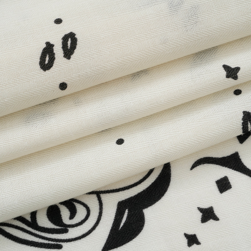 Printed Scarf (Size - One Size) - White_8683777_6