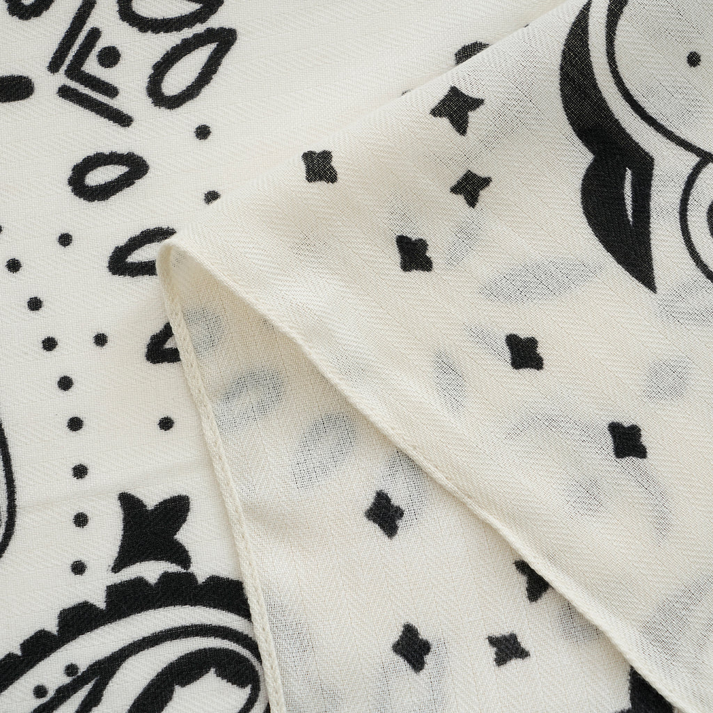Printed Scarf (Size - One Size) - White_8683777_7