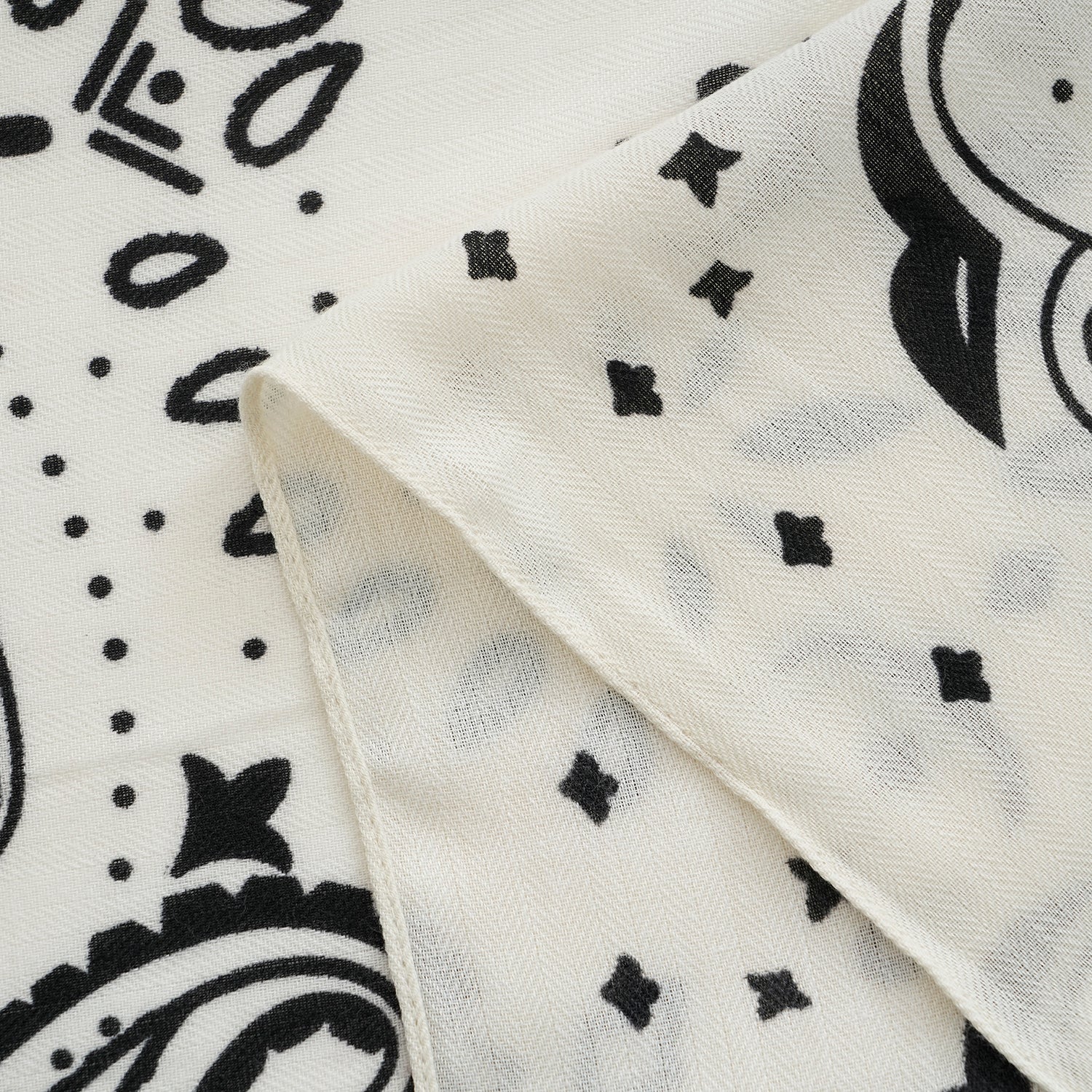 La Marey Printed Square Scarf (88 x 88 cm) - Dark Grey 8683777 8