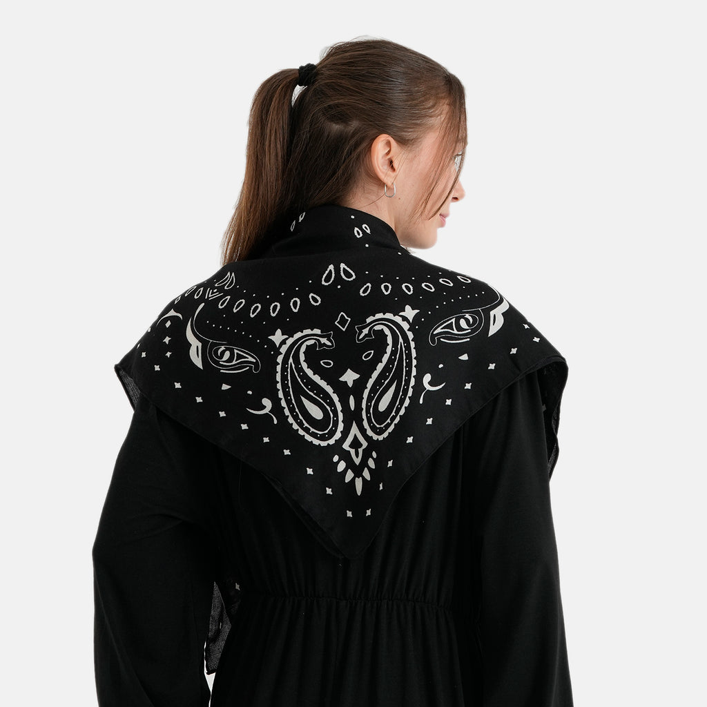 Printed Scarf (Size - One Size) - Black_8683778_1
