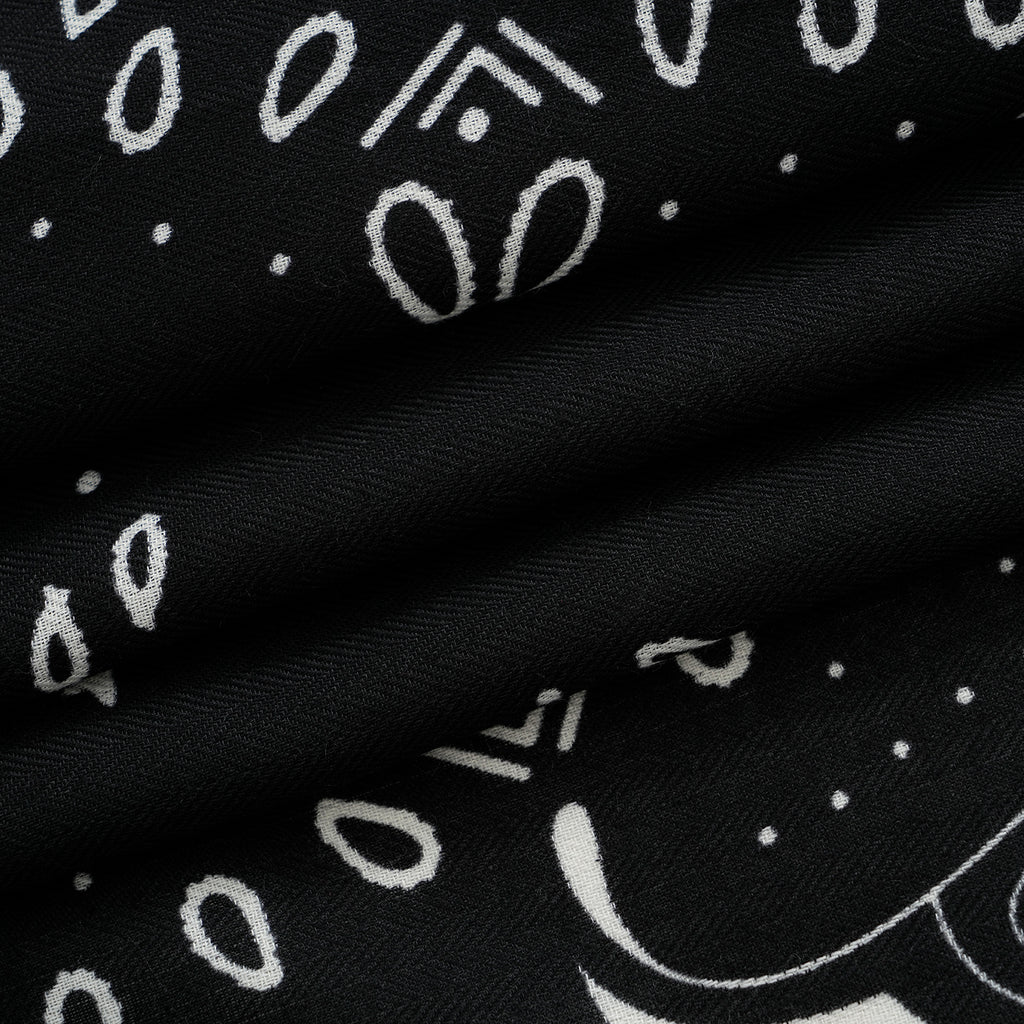 Printed Scarf (Size - One Size) - Black_8683778_6