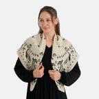 Printed Scarf (Size - One Size) - Beige_8683779