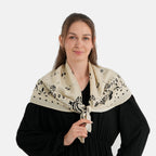 Printed Scarf (Size - One Size) - Beige_8683779_2