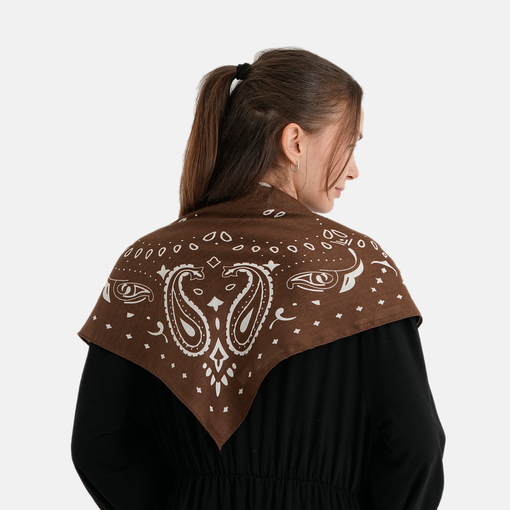 Printed Scarf (Size - One Size) - Brown_8683781_1