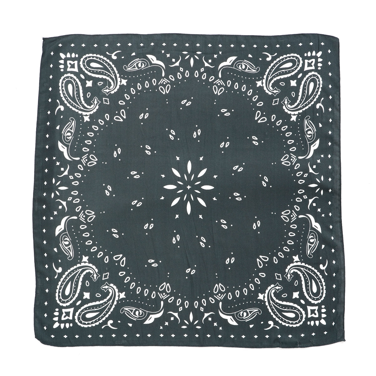 La Marey Printed Square Scarf (88 x 88 cm) - Dark Grey V32617886 6