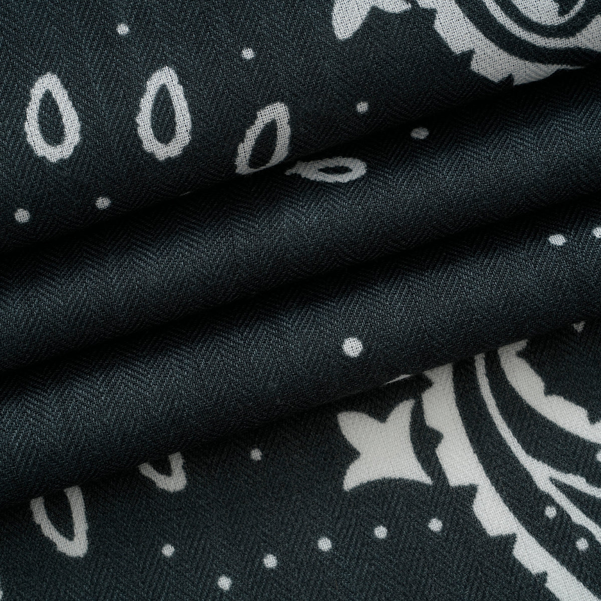 La Marey Printed Square Scarf (88 x 88 cm) - Dark Grey V32617886 7