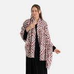 La Marey Printed Scarf (Size - One Size) - Wine Red_8683953