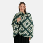 La Marey Printed Scarf (Size - One Size) - Military Green_8683956_4