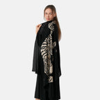 La Marey Printed Scarf (Size - One Size) - Khaki_8683958_2