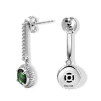 D'Joy - Ammolite Dangling Earring with Push Post in Rhodium Overlay Sterling Silver 1.70 Ct._8684000_2