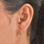 D'Joy Natural Green Apatite Dangling Earring in 18K YG PlatingSterling Silver  0.890  Ct._8684598_1