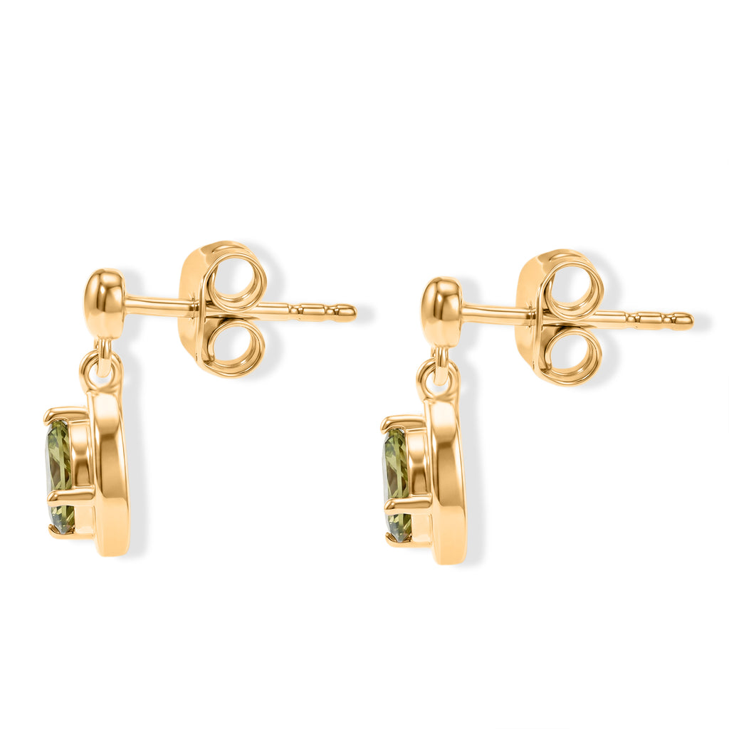 D'Joy Natural Green Apatite Dangling Earring in 18K YG PlatingSterling Silver  0.890  Ct._8684598_3