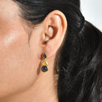 EverTrue - Labradorite Dangling Earring with Push Post in Yellow Gold Tone 5.60 Ct._8685389_1