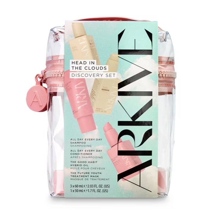 ARKIVE Head In The Clouds Kit (Includes 60ml Shampoo, 60ml Conditioner, 60ml Treatment Mask, 50ml Hair Oil &amp; Bag) 8685462 1