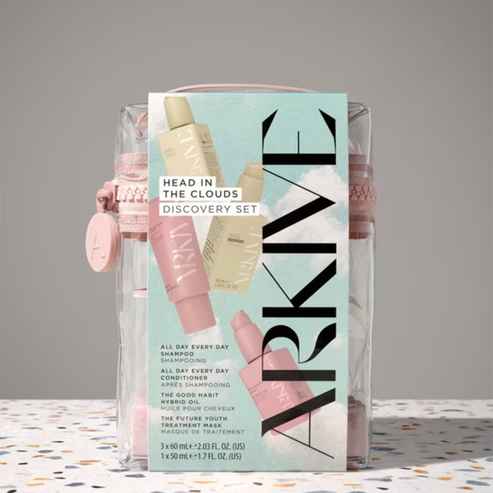 ARKIVE Head In The Clouds Kit (Includes 60ml Shampoo, 60ml Conditioner, 60ml Treatment Mask, 50ml Hair Oil &amp; Bag) 8685462 2