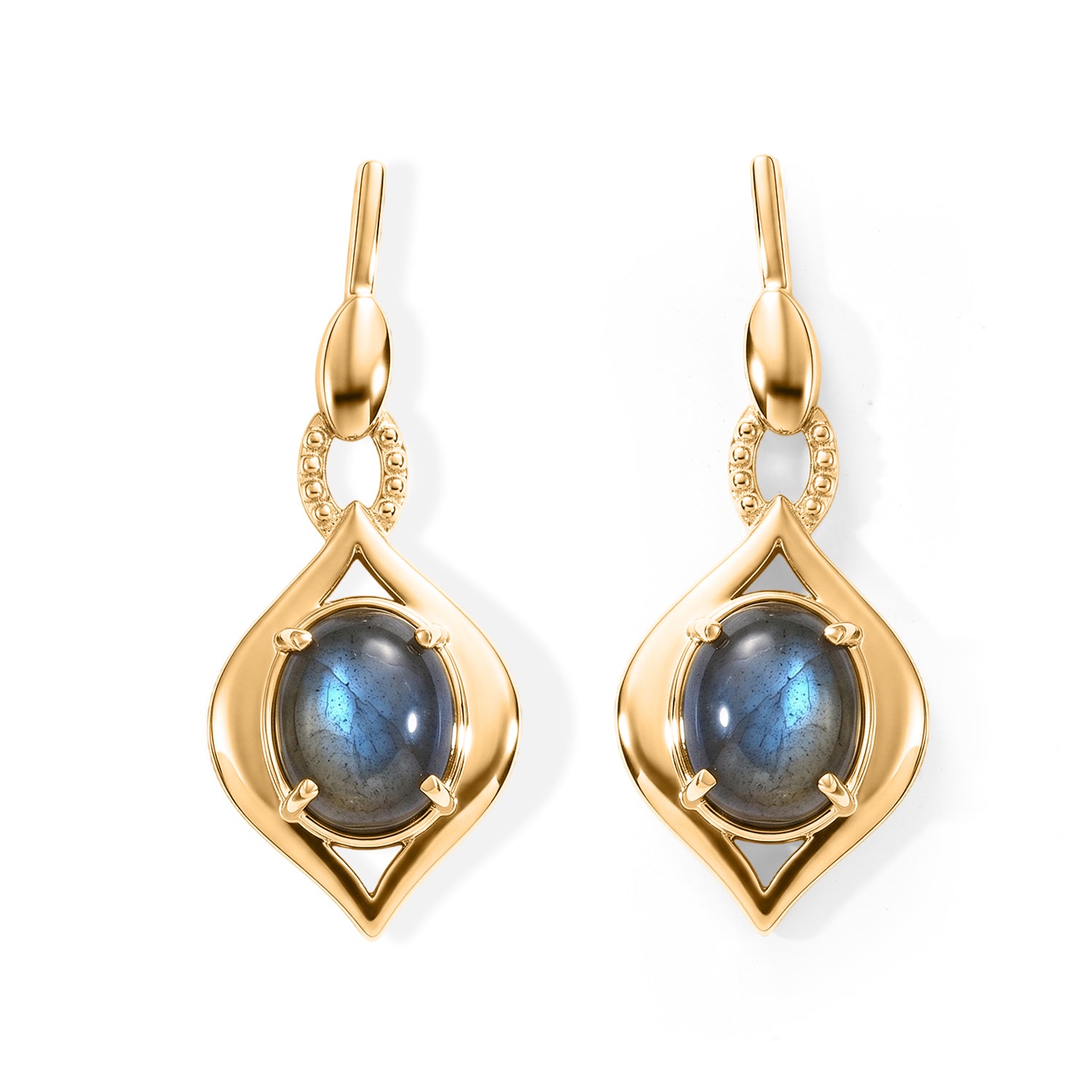 EverTrue - Labradorite Dangling Earring with Push Post  6.30 Ct. 8686657 0
