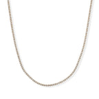 One Time Deal-Moissanite Necklace (Size - 20) in Lobster Clasp in Yellow Gold Sterling Silver_8686775