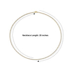One Time Deal-Moissanite Necklace (Size - 20) in Lobster Clasp in Yellow Gold Sterling Silver_8686775_4