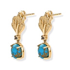 EverTrue Blue Turquoise, Iolite Fancy Earring Pure Yellow Brass  5.328  Ct._8686823_3