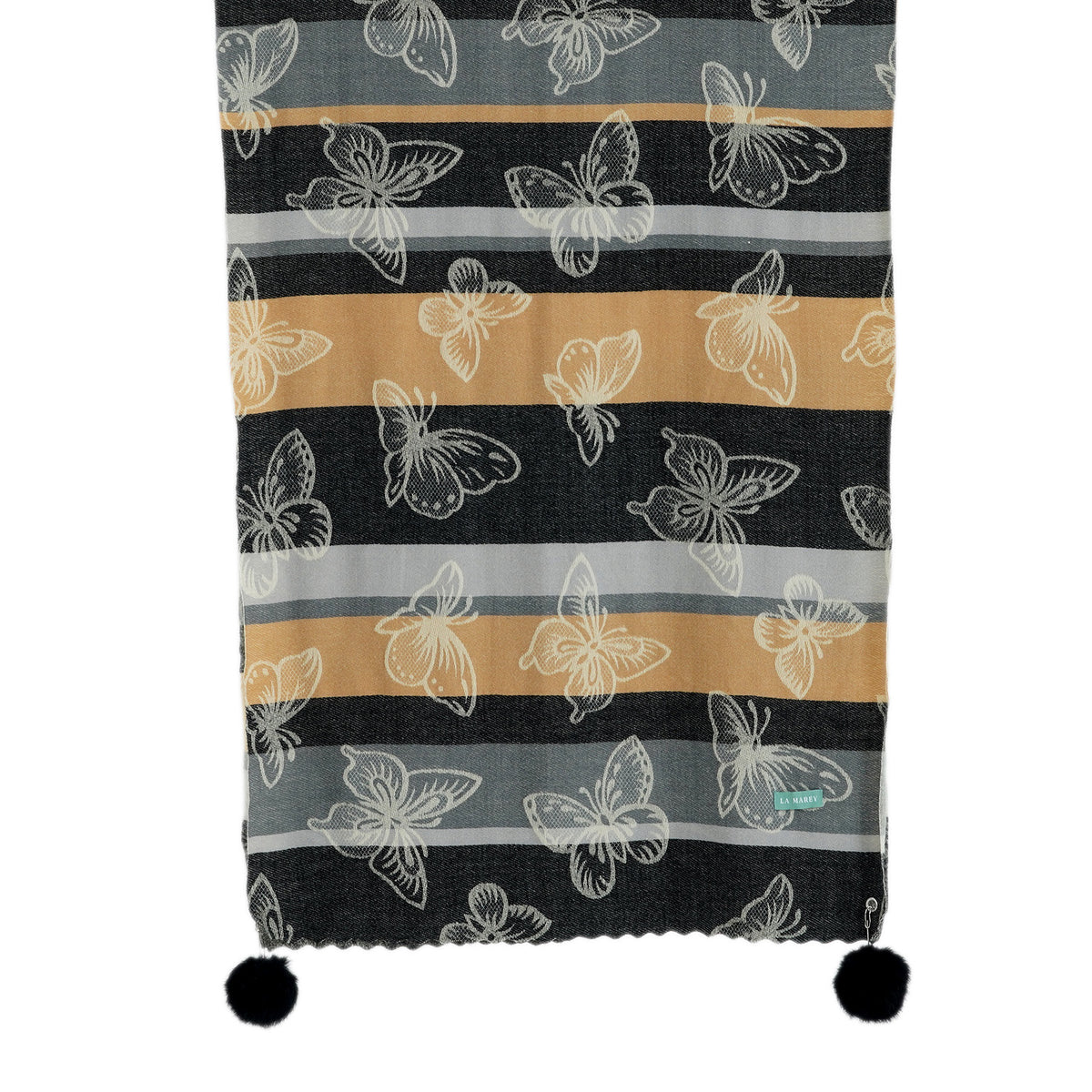 La Marey Signature Printed Scarf (Size - One Size) - Light Grey 8686852 6