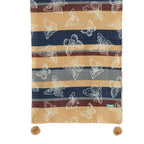 La Marey Signature Printed Scarf (Size - One Size) - Navy Blue_8686859_6