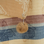 La Marey Signature Printed Scarf (Size - One Size) - Navy Blue_8686859_9