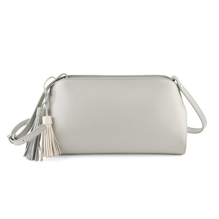 La Marey Signature Genuine Leather Tote Bag - Grey 8686903 1