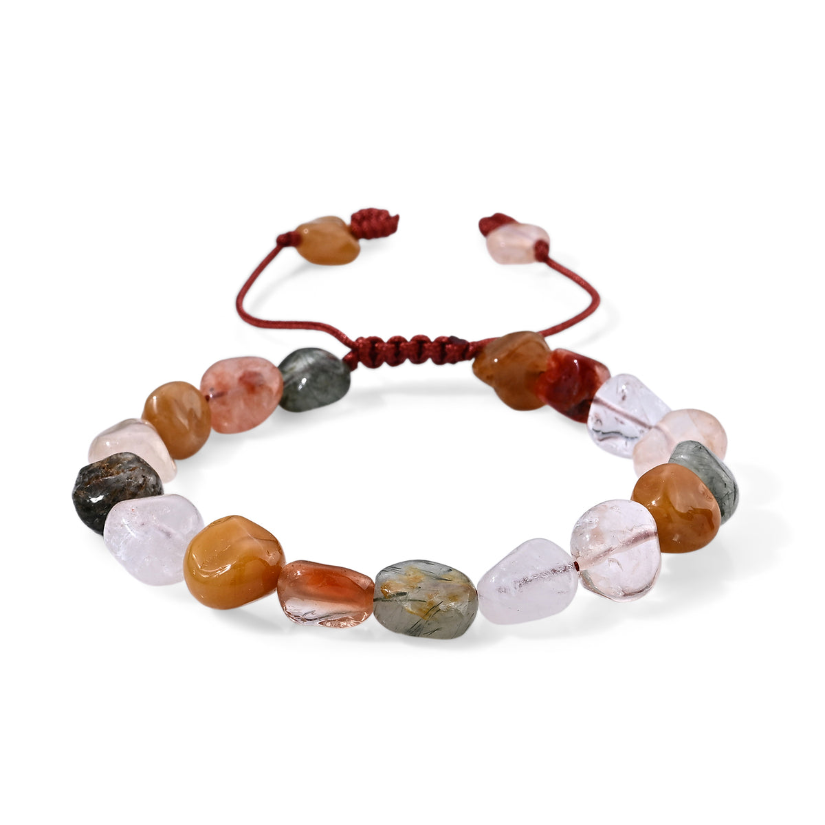Multi Rutilated Quartz Adjustable Bracelet (Size 6.5-9.5) 70.00 Ct. 8687454 0