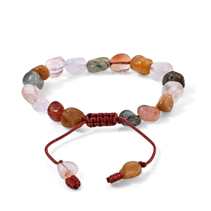 Multi Rutilated Quartz Adjustable Bracelet (Size 6.5-9.5) 70.00 Ct. 8687454 2