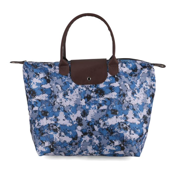Patterned Tote Bag (Size 49x36x18 cm) - Blue White 8687965 1