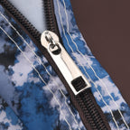 Patterned Tote Bag (Size 49x36x18 cm) - Blue White_8687965_5