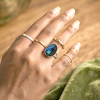 D'Joy - Labradorite Solitaire Ring in Platinum Overlay Sterling Silver  17.80 Ct._8688252_2