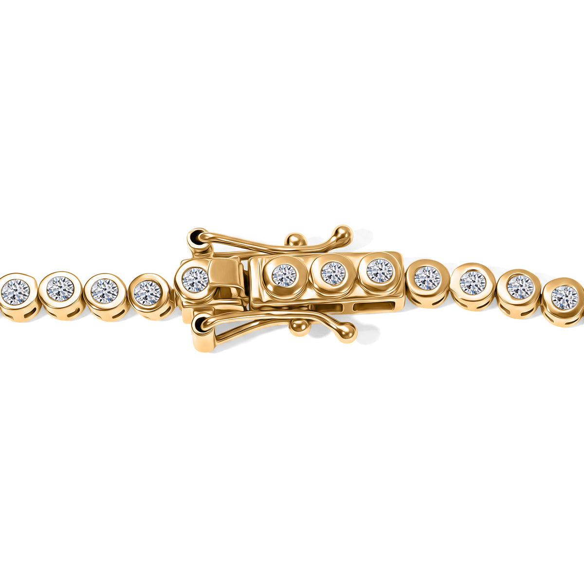 Rachel Galley - SGL Certified Lab Grown Diamond (SI-G-H) Necklace(Size - 20) with GB Lock Box in 18K Vermeil Yellow Gold Plated Sterling Silver 5.75 Ct, Silver Wt. 21.23 Gms 8688920 4