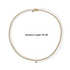 Rachel Galley - SGL Certified Lab Grown Diamond (SI/G-H) Necklace(Size - 20) with GB Lock Box in 18K Vermeil Yellow Gold Plated Sterling Silver 5.75 Ct, Silver Wt. 21.23 Gms_8688920_5