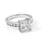 D'Joy - Moissanite Ring in Rhodium Overlay Sterling Silver 3.50 Ct._8689441
