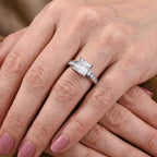 D'Joy - Moissanite Ring in Rhodium Overlay Sterling Silver 3.50 Ct._8689441_1