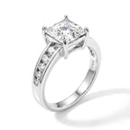 D'Joy - Moissanite Ring in Rhodium Overlay Sterling Silver 3.50 Ct._8689441_3