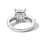 D'Joy - Moissanite Ring in Rhodium Overlay Sterling Silver 3.50 Ct._8689441_4